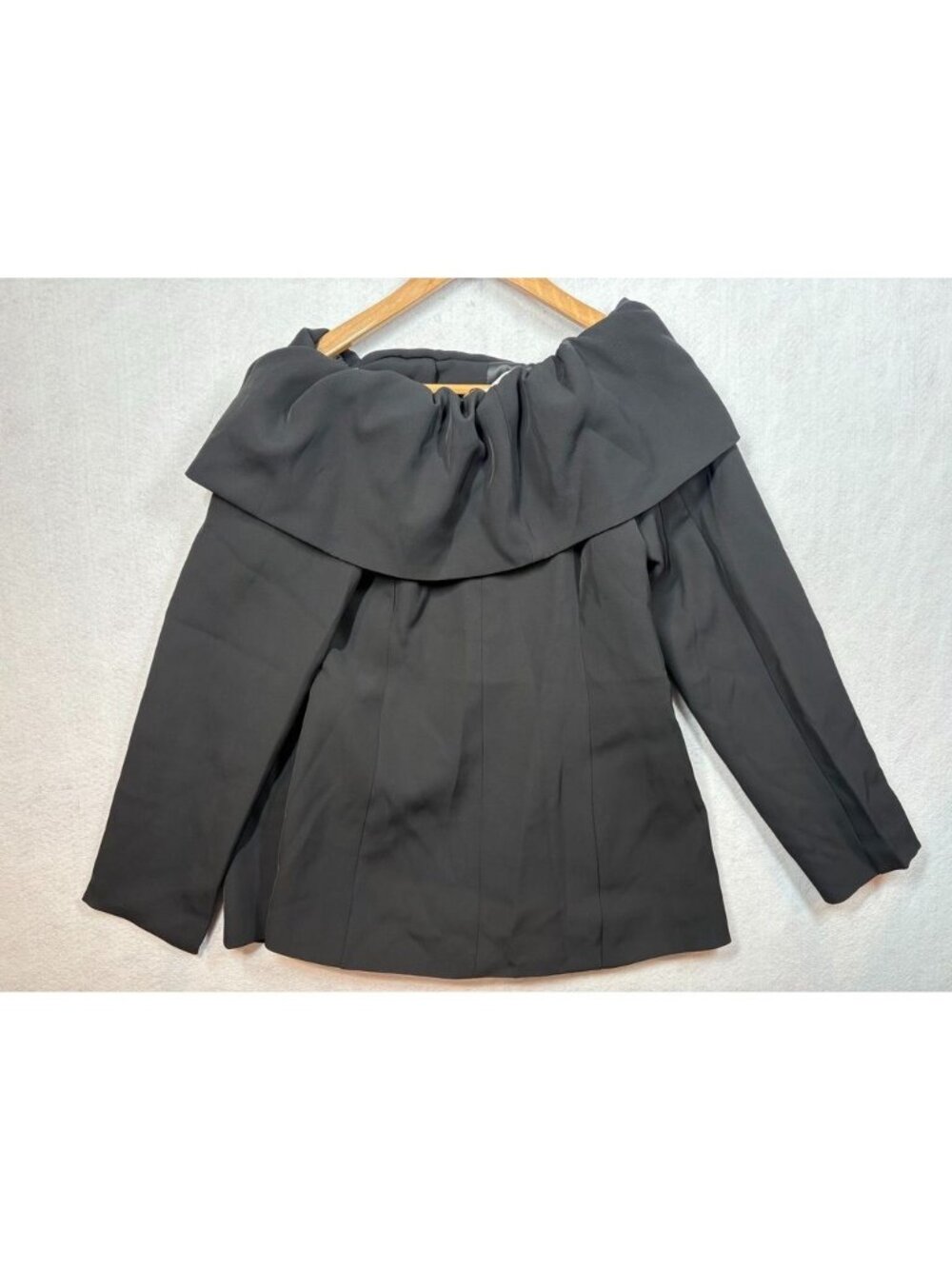 Sierra Darien Women's 2 Piece Off Shoulder Blazer & Pants Suit Set Black Size XL